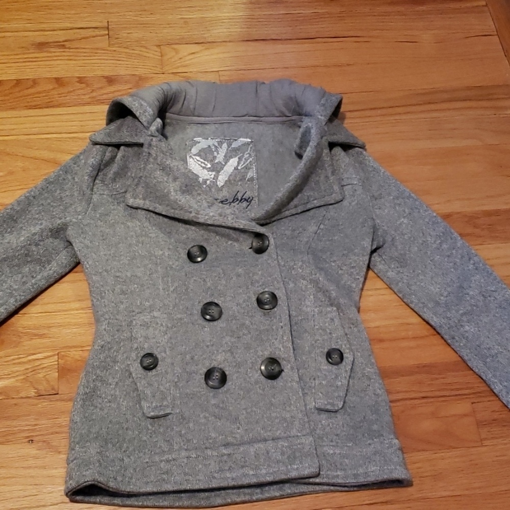Grey Peacoat Sz XS
